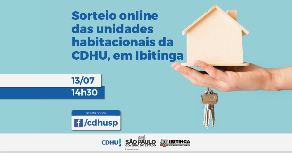 CDHU realiza sorteio de casas populares na próxima segunda-feira (13)