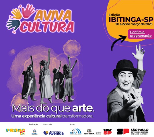 Festival Aviva Cultura chega a Ibitinga de 20 a 22 de março