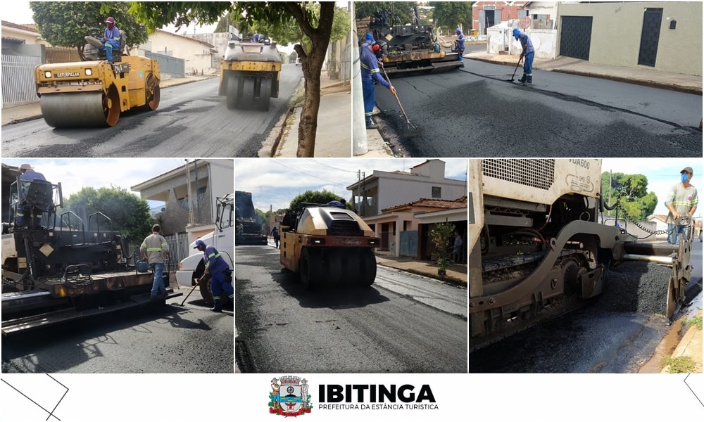 Ibitinga: recapeamento asfáltico é feito no Jardim Paulista