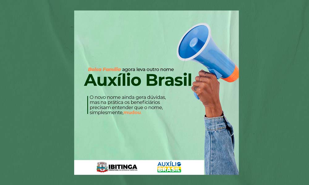 Bolsa Família agora leva outro nome: AUXÍLIO BRASIL!