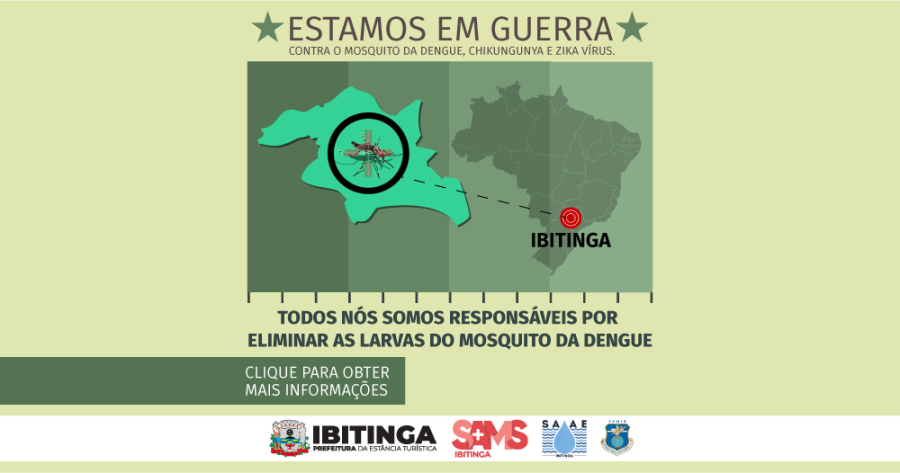 Utilidade Pública:  Semana Estadual de mobilização contra mosquito da dengue