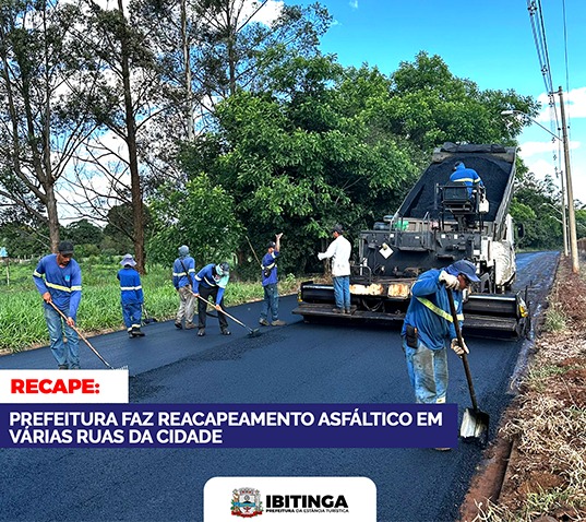 Asfalto Novo: Prefeitura realiza recapeamento viário