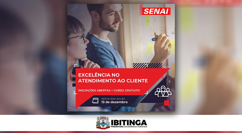 Ibitinga: Senai oferece curso gratuito sobre ‘excelência no atendimento ao cliente’