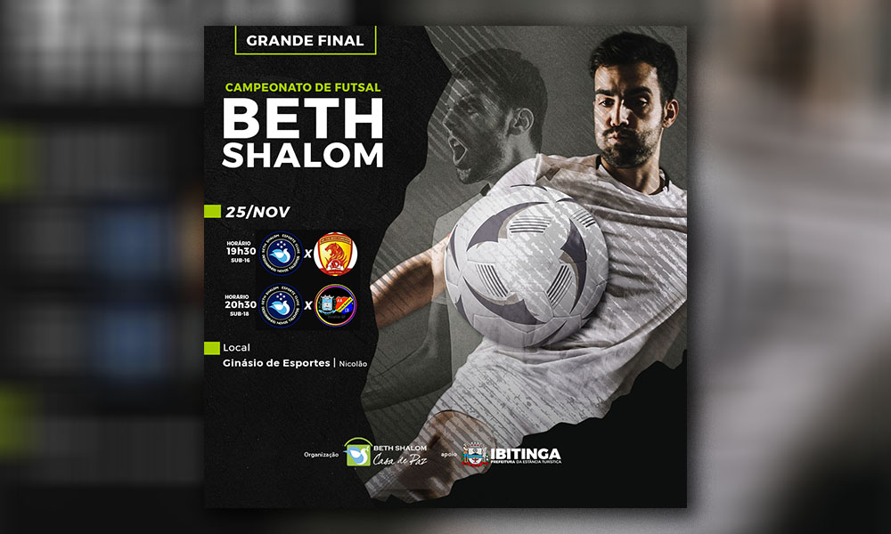 Grande final do Campeonato de Futsal Beth Shalom acontece nesta sexta (25)