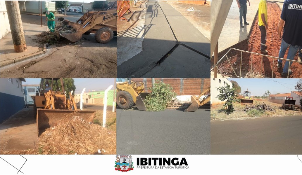 Prefeitura realiza limpeza em áreas públicas cotidianamente