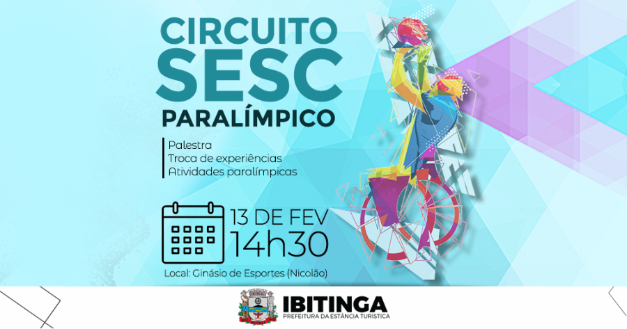 Nicolão recebe atletas paralímpicos na próxima quinta-feira (13)