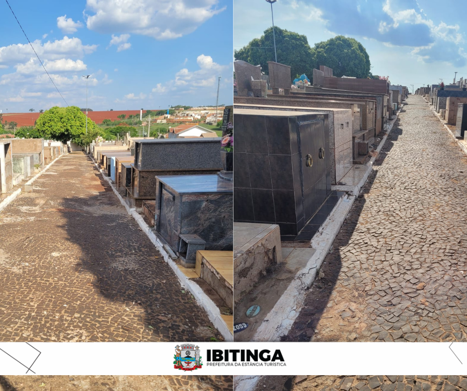Preparativos para o Feriado de Finados: Cemitério de Ibitinga tem força tarefa em limpeza e pequenas manutenções
