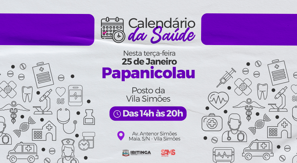 Nesta terça-feira tem coleta de Papanicolau com horário estendido na Vila Simões