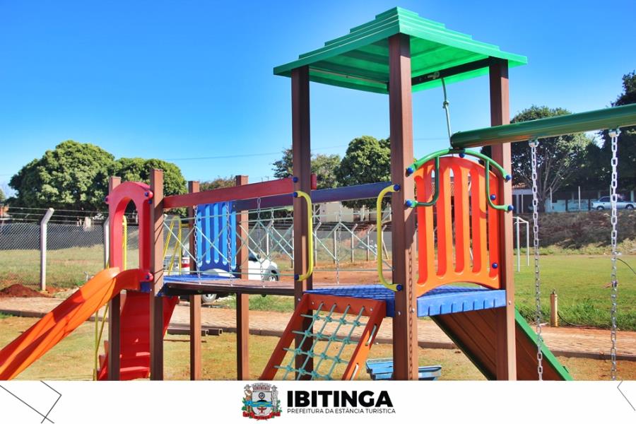 Complexo esportivo do Nova Ibitinga ganha playground infantil