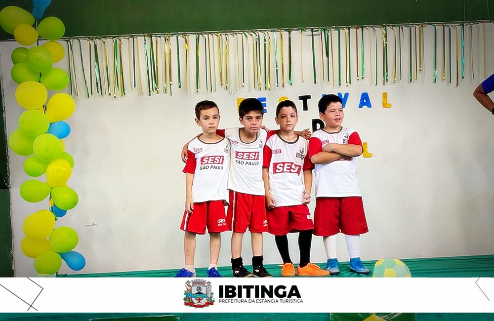 Festival de Futsal Infantil aconteceu no domingo (11) e animou a garotada