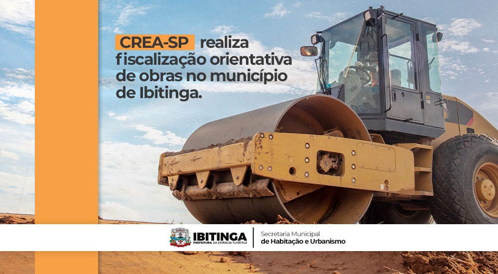 CREA-SP realiza fiscalização orientativa de obras no município de Ibitinga