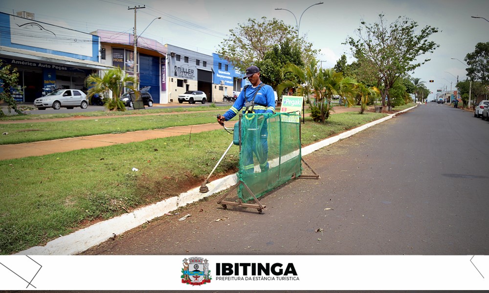 Roçagem de áreas públicas é intensificada na cidade de Ibitinga