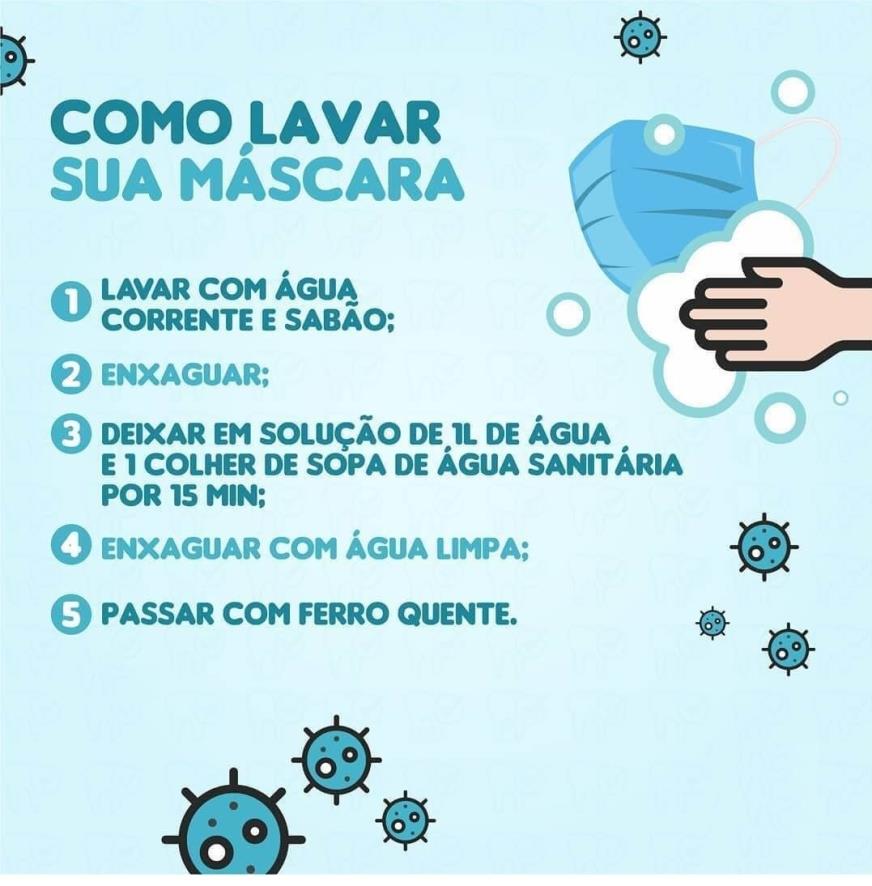 APRENDA A LAVAR SUA MÁSCARA !