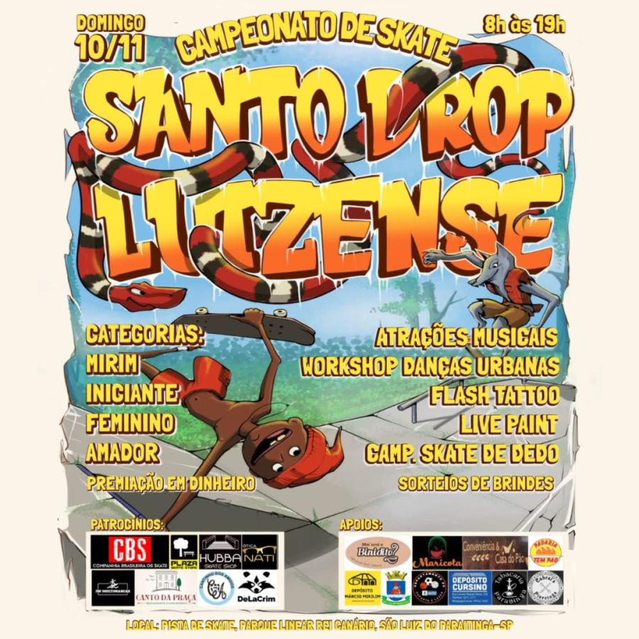 Drop Luizense - Campeonato de Skate e Outras Atrações