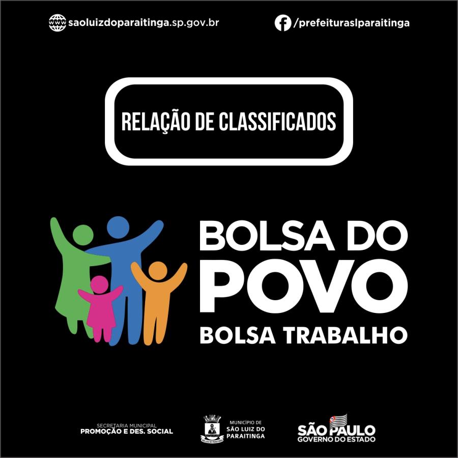 Selecionados para Programa Bolsa Trabalho