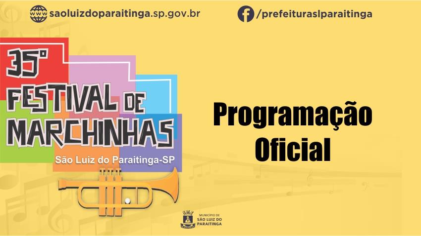 Programação do 35º Festival de Marchinhas
