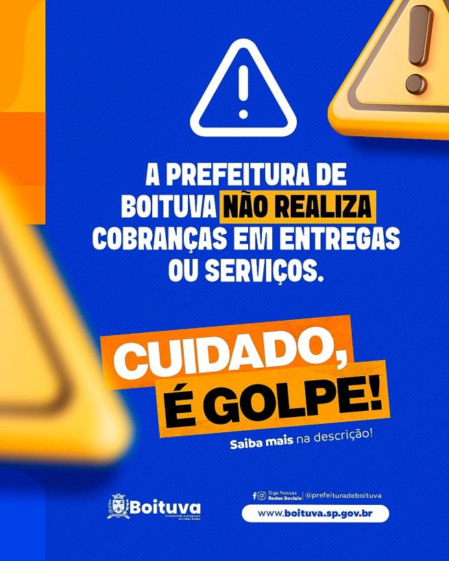CUIDADO, É GOLPE!