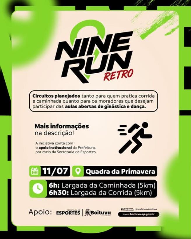 VEM AÍ A “NINE RUN RETRÔ”