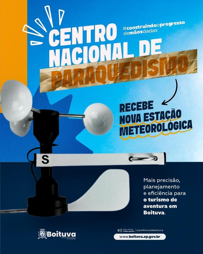 ESTAÇÃO METEOROLÓGICA NO CENTRO NACIONAL DE PARAQUEDISMO