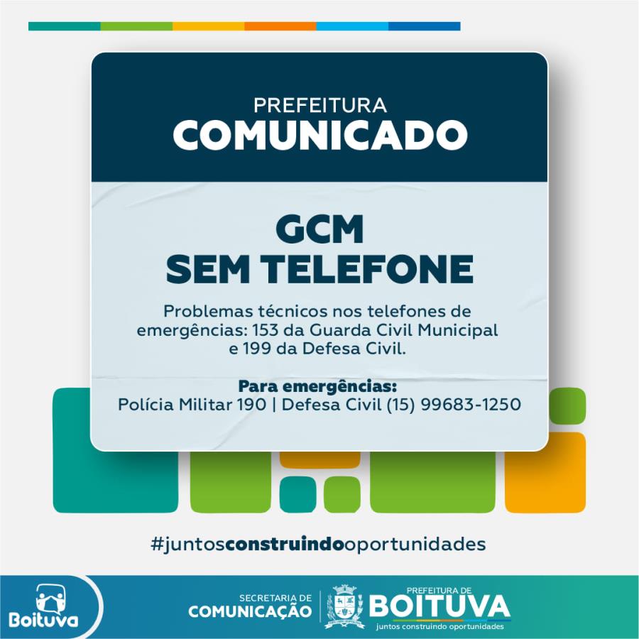 PREFEITURA COMUNICADO