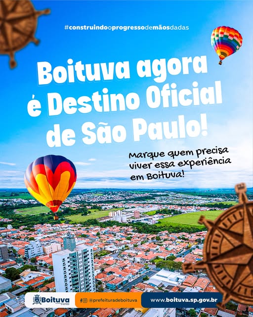 BOITUVA SE DESTACA NOS NOVOS ROTEIROS DO PROGRAMA DESTINOS PAULISTA