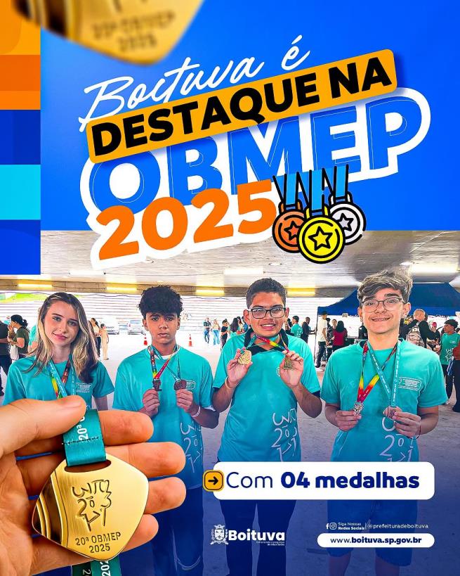 BOITUVA É DESTAQUE NA OBMEP 2025