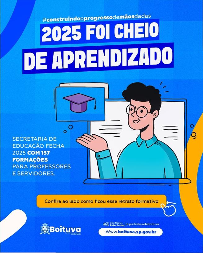 SECRETARIA DE EDUCAÇÃO FECHA 2025 COM 137 FORMAÇÕES PARA PROFESSORES E SERVIDORES