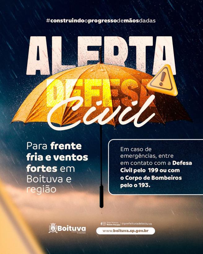 DEFESA CIVIL ALERTA BOITUVA E REGIÃO