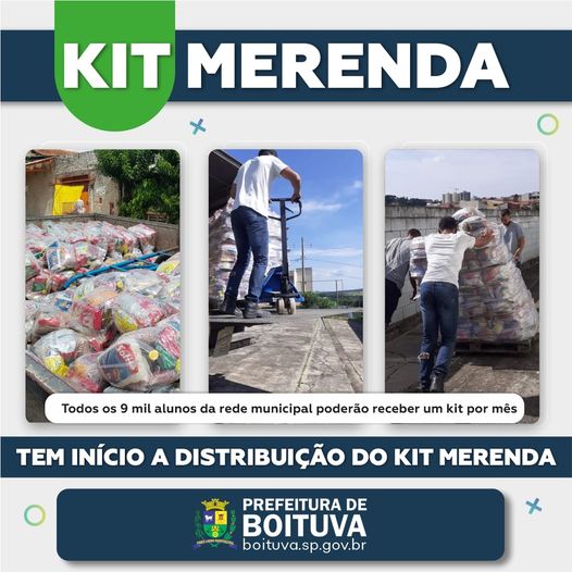 TEM INÍCIO A DISTRIBUIÇÃO DOS KITS MERENDA