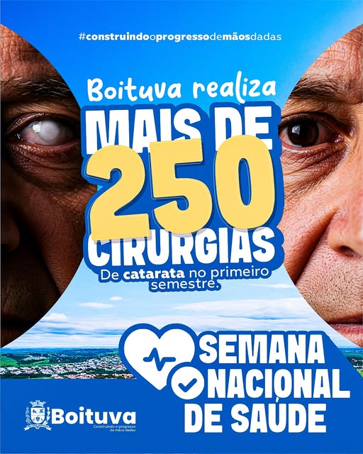 BOITUVA REALIZA MAIS DE 250 CIRURGIAS DE CATARATA NO PRIMEIRO SEMESTRE