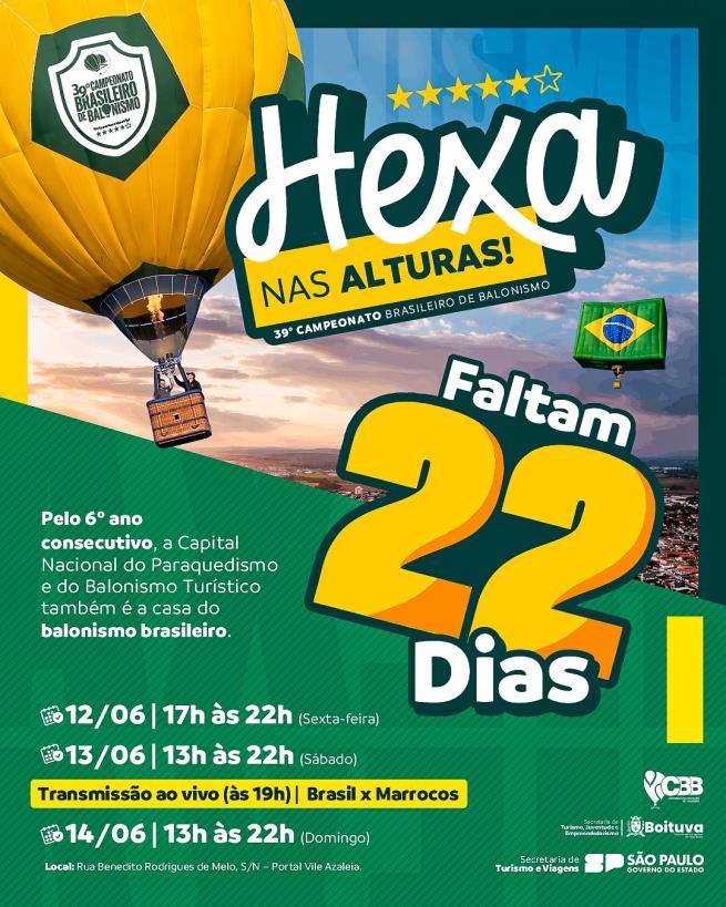 EM BOITUVA, O HEXA JÁ É REALIDADE!