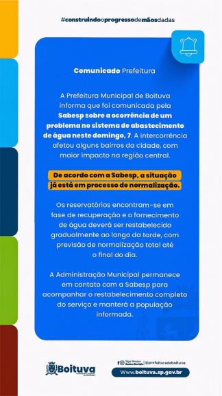 COMUNICADO | PREFEITURA