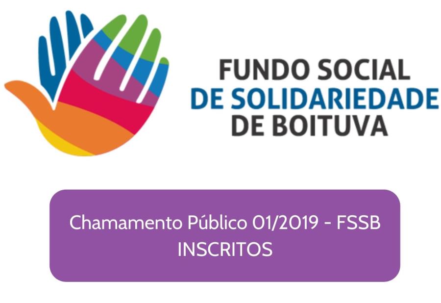 CHAMAMENTO PÚBLICO FUNDO SOCIAL - INSCRITOS