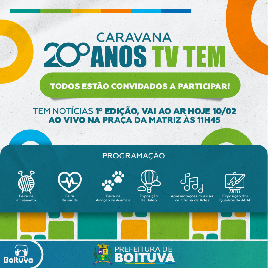 CARAVANA 20 ANOS TV EST NA PRA A DA MATRIZ HOJE 10 Prefeitura