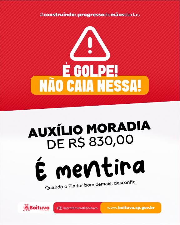‘AUXÍLIO MORADIA’ DE R$ 830,00 É MENTIRA