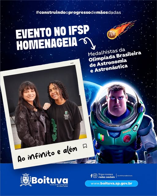 EVENTO NO IFSP HOMENAGEIA MEDALHISTAS DA OLIMPÍADA BRASILEIRA DE ASTRONOMIA E ASTRONÁUTICA