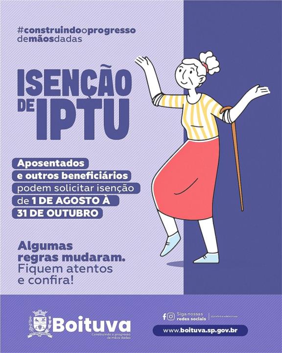 ISENÇÃO DE IPTU
