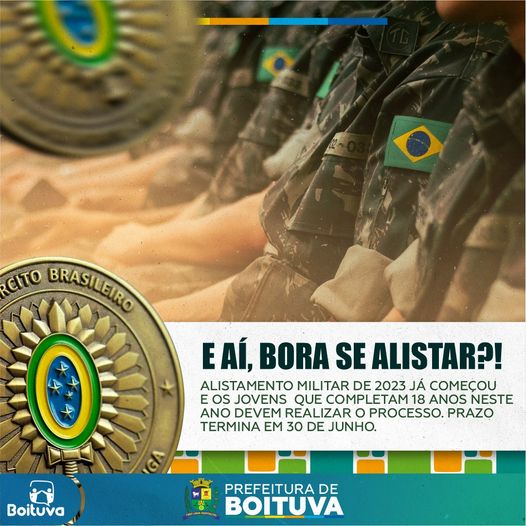 Alistamento Militar 2023 irá até 30 de junho - Itapecerica da Serra