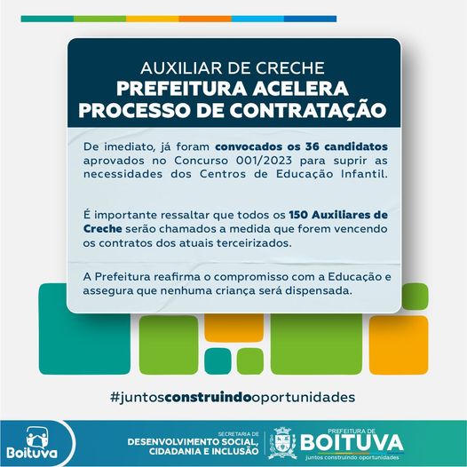 Prefeitura auxiliar técnico de educação nas Escolas teve contratos em 2013