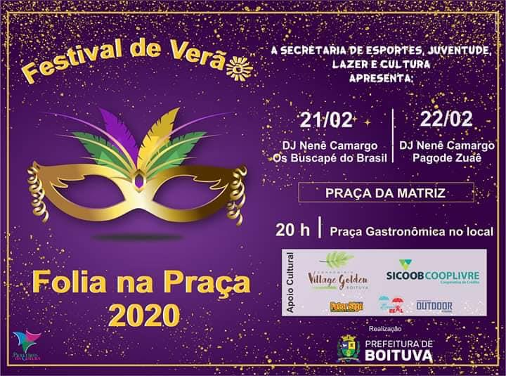 Festival de Verão traz nova atração para o dia 21 de fevereiro