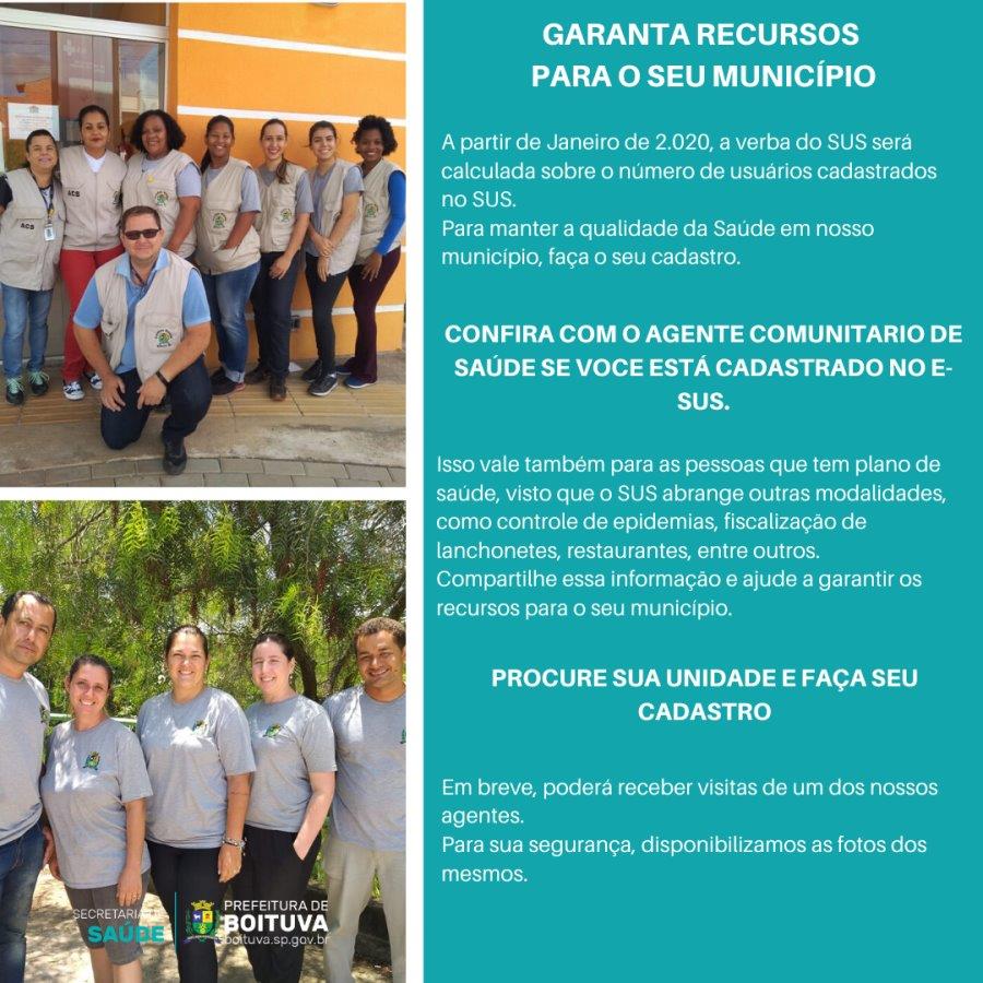CADASTRO DO e - SUS