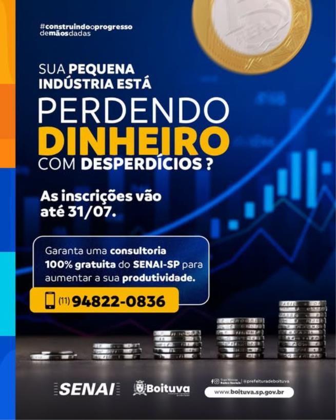 A PREFEITURA DE BOITUVA EM PARCERIA COM SENAI