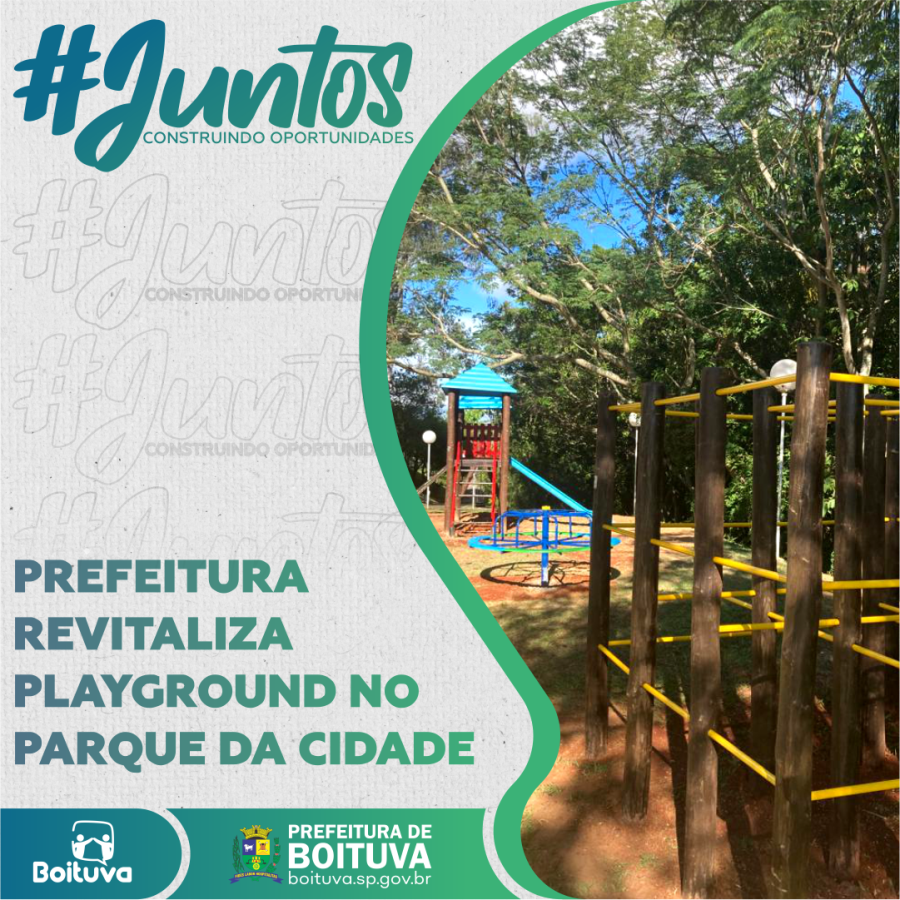 PREFEITURA REVITALIZA PLAYGROUND NO PARQUE DA CIDADE