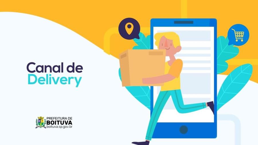 Cadastro para o Canal de Delivery pode ser realizado; cartaz com orientações também está disponível