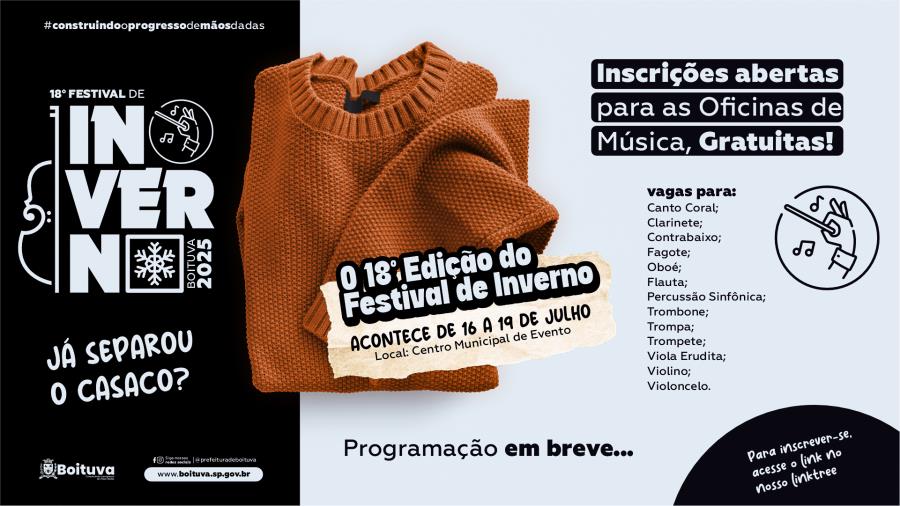 18ª EDIÇÃO DO FESTIVAL DE INVERNO