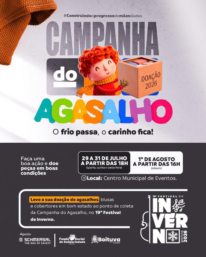 O FRIO PASSA, O CARINHO FICA!