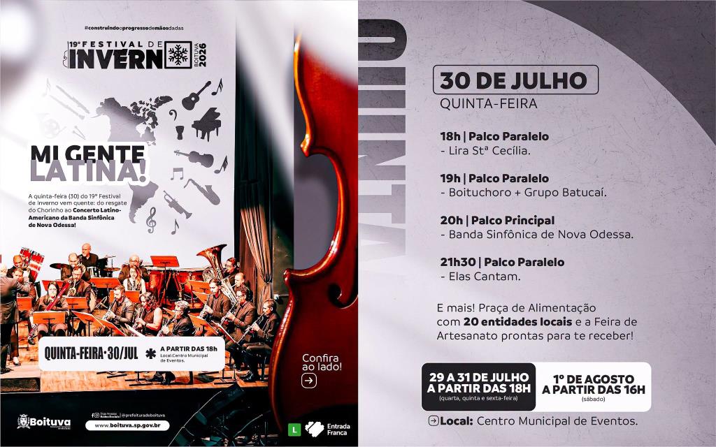 SEGUNDA NOITE DO FESTIVAL VAI SER PURA ENERGIA!