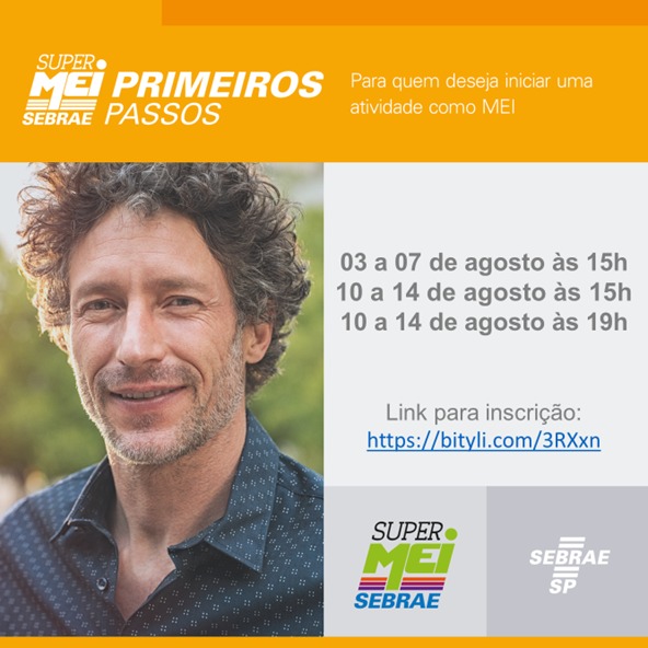 Sebrae está com inscrições abertas para três turmas do SUPER MEI Primeiro Passos