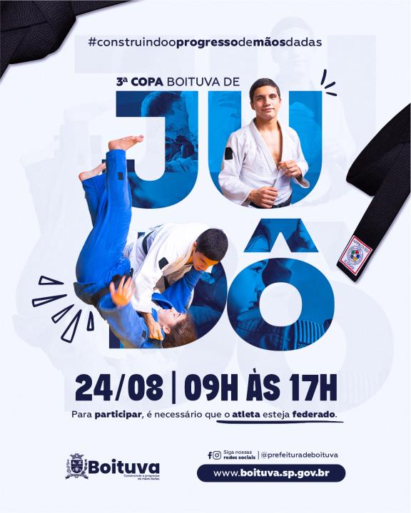 3ª COPA BOITUVA DE JUDÔ SERÁ NO DIA 24 DE AGOSTO
