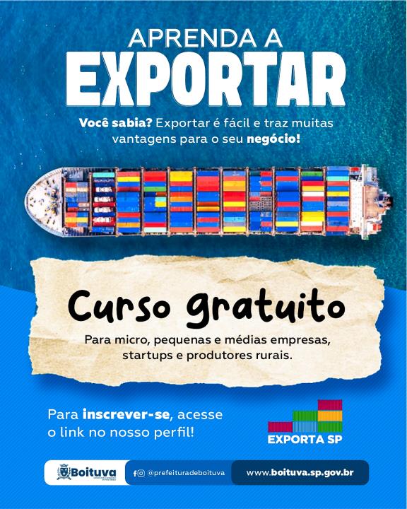 APRENDA A EXPORTAR COM O EXPORTA SP!